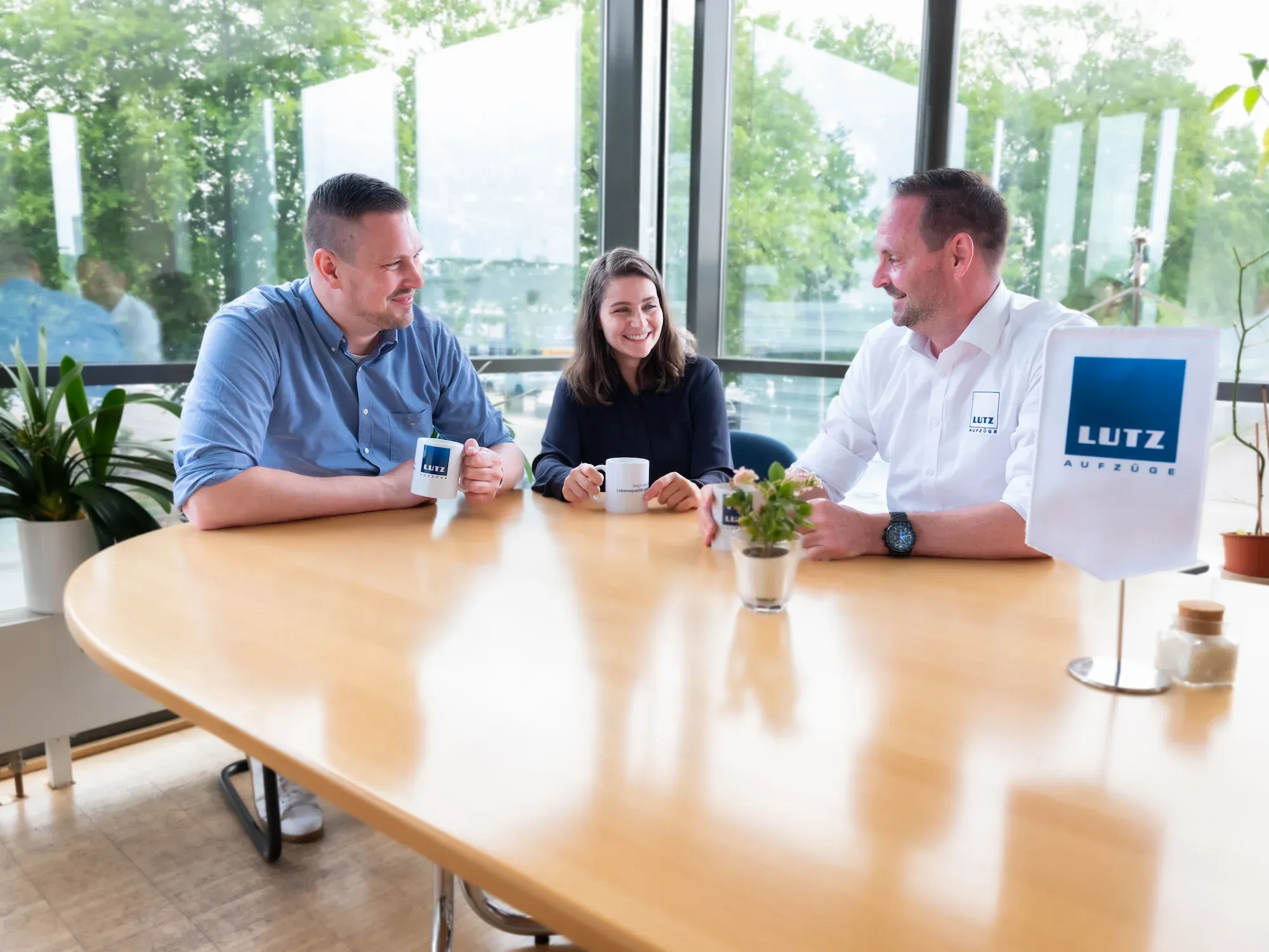 Mitarbeiter bei Kaffeepause